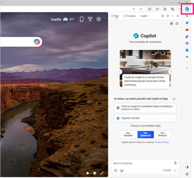 نحوه استفاده از Microsoft Copilot در مرورگر Edge