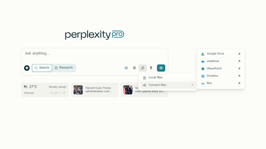 بارگذاری و تحلیل فایل در Perplexity