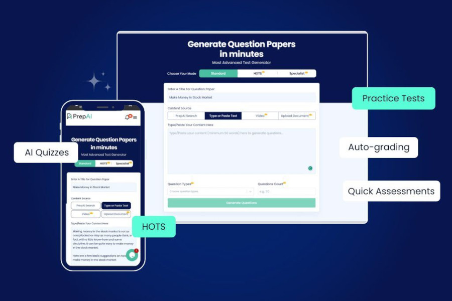 PrepAI یکی از قدرتمندترین ابزارهای طراحی سوالات امتحانی با هوش مصنوعی