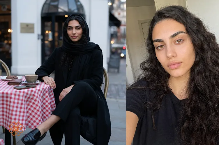 نمونه خروجی پرامپت عکس دخترانه با شال