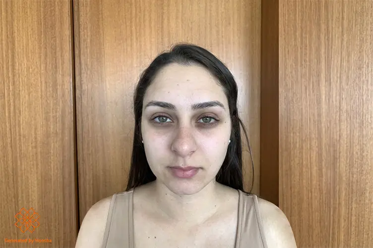 نمونه تصویر یک زن در نور مناسب و در حالت تمامرخ برای تبدیل عکس بزرگسالی به کودکی