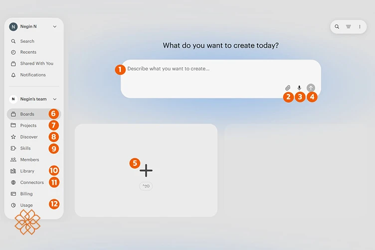 اسکرینشات از محیط کاربری پلتفرم Luma AI