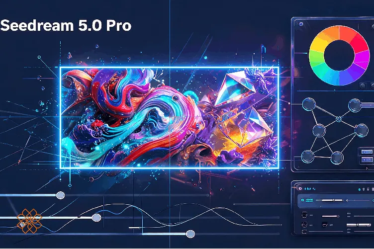 نمای پنل تنظیمات و ابزارهای ویرایش هوشمند تصویر در مدل Seedream 5.0 Pro بایتدنس