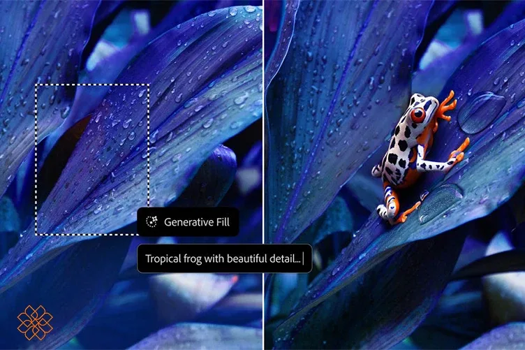 نمونه خروجی و استفاده از Generative Fill هوش مصنوعی فتوشاپ