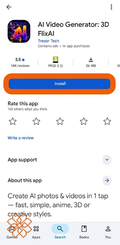 دانلود برنامه 3D Flixai در گوگلپلی