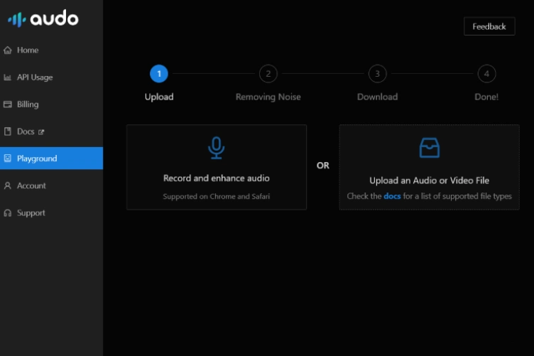تنظیم Reduce Background Noise در Audo Studio