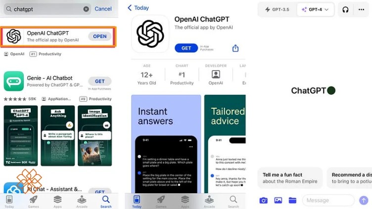 دانلود برنامه رسمی چت جی پی تی برای آیفون از اپ استور